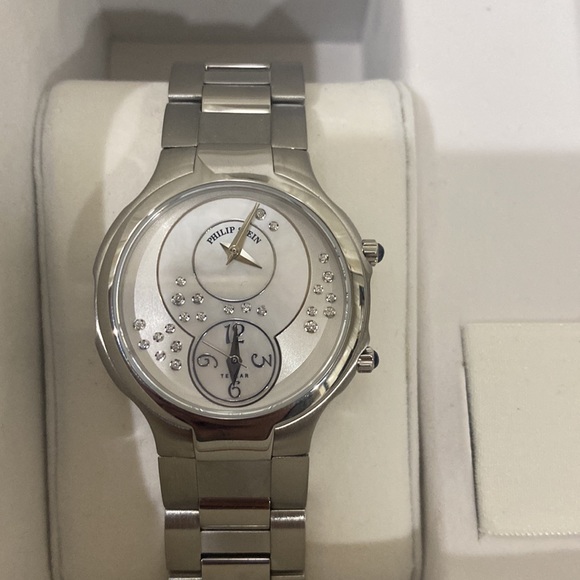 Phillip Stein Round Chrono with floating diamonds - Picture 2 of 7